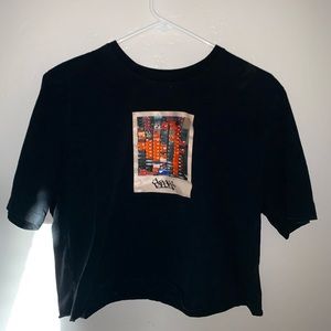 Stylish worn Nike crop Tee